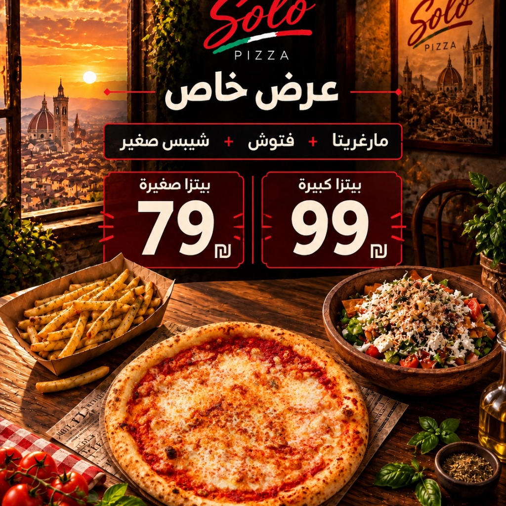 مارغريتا، فتوش وشيبس